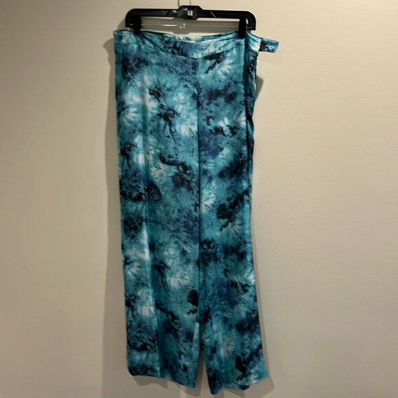 Etcetera wide leg silk tie dye pants - Picture 1 of 1